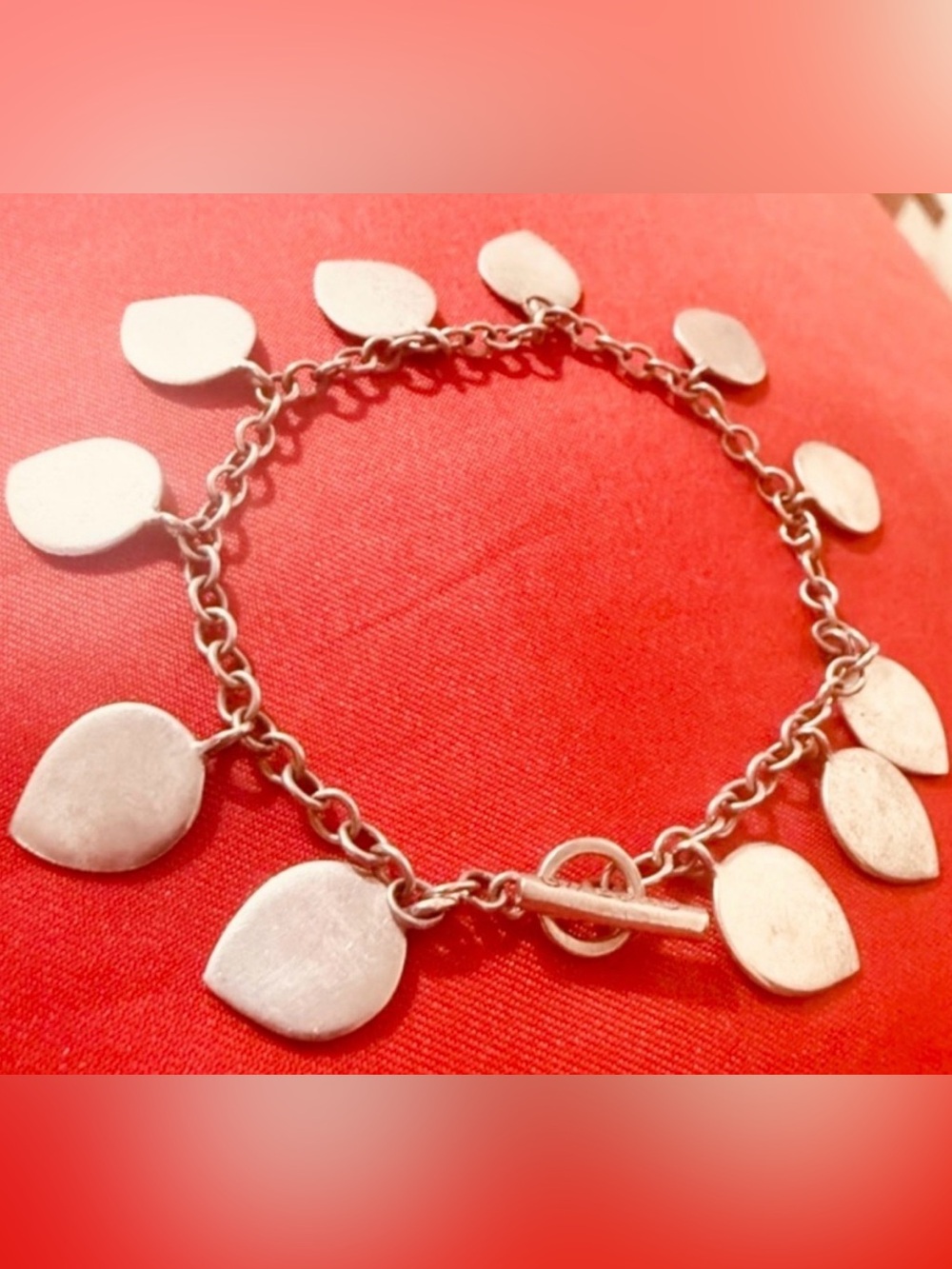 WOW POSHMARK Authentic Me & Ro Sterling Silver Lotus Petal 11 Charm Bracelet